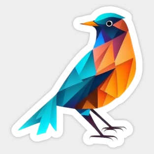 Paradise Bird - Abstract bird design for the environment Sticker